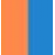 Fiery Orange And Surf Blue