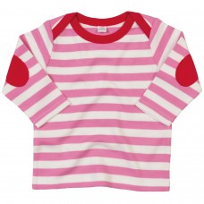 Babybugz Baby Stripy Long Sleeve T (with Elbow Patches)