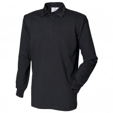 Front Row Long Sleeve Plain Rugby Shirt