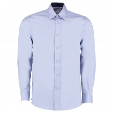 Kustom Kit Contrast Premium Oxford Shirt Long Sleeve