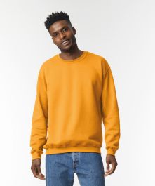 Gildan Heavy Blend Crew Neck Sweatshirt – Ribbed Cuffs, Cotton Blend Jumper