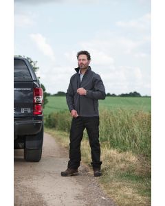 Fort  Selkirk Softshell Jacket - Unisex Durable Softshell, Windproof, Waterproof, Fleece Lined, Zipped Chest and Side Pockets