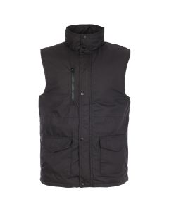 Fort Wroxham Bodywarmer - Cotton Quilted Bodywarmer, Two Lower Patch Pockets with Velcro Closure, Zipped Chest Pocket