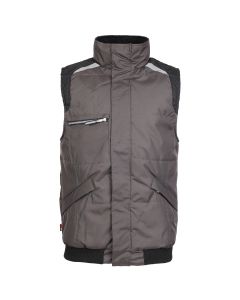 TUFFSTUFF Pro Work Bodywarmer - Insulated Gilet for Professional Trade Wear, Reflective Trim, Zipped Chest Pocket