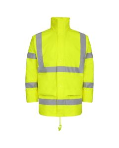 Fort Air Reflex Jacket – High-Visibility Safety Jacket with Reflex Detailing for Work, Welded Seams, Windproof, Waterproof