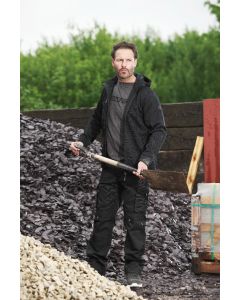 TUFFSTUFF HALE JACKET – Feature-Rich Waterproof Work Jacket with Fleece Lining, Adjustable Hood, Zipped Side Pockets