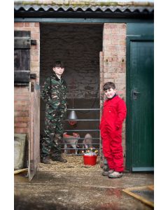 FORT Tearaway Junior Coverall – Durable Workwear for Young Professionals, Velcro Chest Pockets, Covered Placket, Velcro Fastening