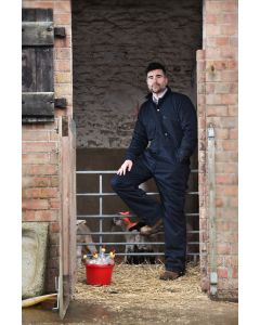 FORT Padded Boilersuit - Quilted Lining and Heavy-Duty Polycotton Workwear Gear, Hammer Loop, Covered Placket