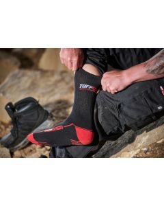 TUFFSTUFF Extreme Work Socks - Reinforced Heel Toe and Breathable Knit Construction, Ribbed Leg, Arch Support