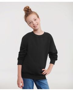 Russell Europe Kids’ Raglan Sleeve Sweatshirt – Iconic School Sweatshirt, Twin Needle Coverseams on Neck, Raglan Sleeve