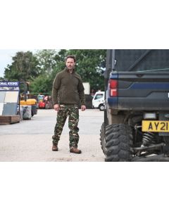 FORT Camouflage Combat Trousers - Reinforced Utility Design and Workwear Fit, Multi Pocket, Removable Drawcords, YKK Zip
