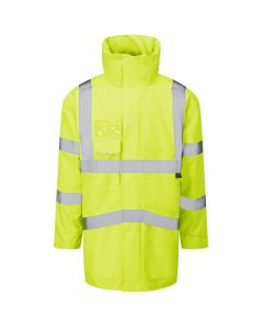 Leo Workwear Marwood Leo EcoViz 4K Superior Baffle Lined Anorak - Adjustable Cuffs, Ergonomic Cut, Concealed Lined Hood