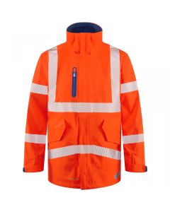 Leo Workwear MARISCO Leo LTEC 20K High Performance Breathable Waterproof Anorak - Chest and Internal Pockets, Waterproof Zips