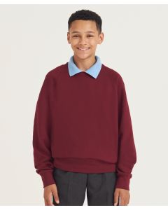 AWDis Academy Senior Raglan Sweatshirt - Crew Neckline, Taped Neck