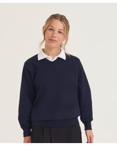 Awdis Academy Senior V-Neck Sweatshirt - Ribbed Neckline, Cuffs & Hemline