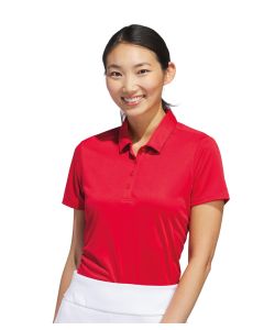 Adidas Women's Performance Polo T-Shirt – Short Sleeves, Button-Through Collar