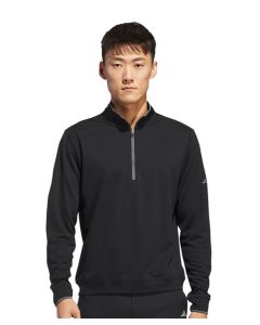 adidas® UPF Quarter-Zip Pullover - Performance Training Layer, Quarter Zip Front, Moisture Managing, Adjustable Airflow