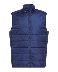 adidas® Puffy Vest - Quilted Insulated Gilet with Full Zip Front, Zipped Side Pockets, High Collar, Quilted Stitch Detailing