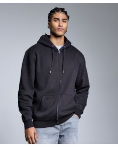 Anthem Studio Full-Zip Hoodie – Premium Cotton Blend Layer, Ribbed Cuffs and Hem, Twin Front Pouch Pockets, Brushed Inner Lining