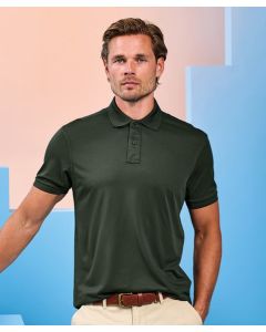 Asquith & Fox PRINTGUARD Recycled Polyester Polo - 2 Button Placket, Structured Collar, Moisture Wicking, Breathability