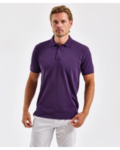 Asquith & Fox Men’s Polycotton Blend Short-Sleeves Polo - Ribbed Knit Collar