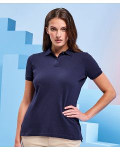 Asquith & Fox Women's Classic Fit Polo - Knitted Collar And Cuffs, Side Vents
