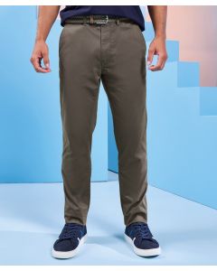 Asquith & Fox Men's Classic Fit Chinos - Soft Finish Fabric, Zip Fly