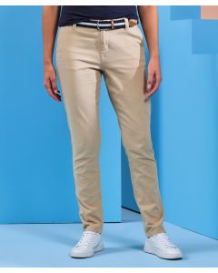 Asquith & Fox Women's Classic Fit Chinos - Soft Fabric Finish, Belt Loops