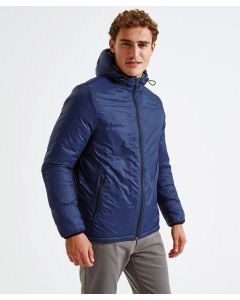 Asquith & Fox Men’s Padded Wind Jacket – Fully Lined Hood w/ Zippered Pockets
