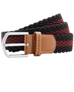 Asquith & Fox Two-Color Stripe Braid Stretch Belt – Polished, Stylish Belt