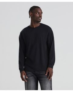 AWDis 180 Long Sleeve T - Smooth Surface, Ribbed Cuffs, Taped Neck and Shoulders, Twin Needle, Classic Crew Neckline