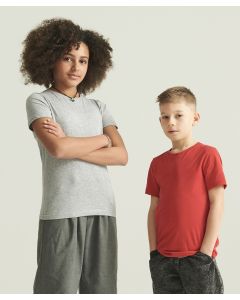 AWDis 150 Kids Short-sleeved T-shirt - Taped Back Neck, Ribbed Crew Neck