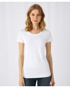 B&C Collection Women’s Casual Wear Top – Crew Neck, Short Sleeves, Slim Fit