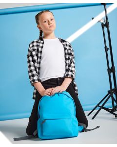 Bagbase Junior Fashion Backpack – Zip Pocket, Adjustable Straps, Grab Handle