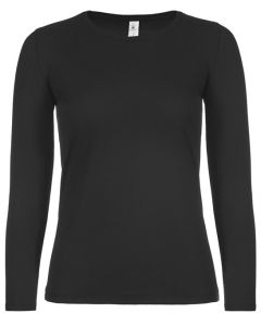 B&C Collection E150 Long Sleeve Women's T-shirt – Soft Cotton, Thin Rib & Collar