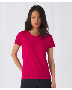 B&C Collection Women’s Short Sleeve T-Shirt – 100% Cotton, Tubular, Crew Neck