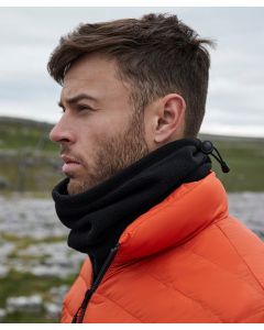 Beechfield Recycled Fleece Snood – Sustainable Thermal Neck Warmer, Anti-Pill Finish, Glove Friendly Cord Adjuster, Drawcord
