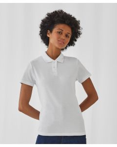 B&C Collection Women’s Polo T-Shirt – Combed Cotton, Short Sleeves, 2-Button