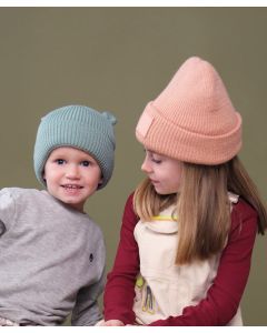 Beechfield Organic Baby Bear Beanie - Soft Cotton Infant Hat, Ribbed Knit, Single Layer Knit, Cuffed Design, Maximum Comfort