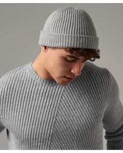 Beechfield Harbour Beanie - Classic Cuffed Knit Winter Hat, Soft Touch Yarn, Ribbed Knit, Cuffed Design, Optimal Decoration