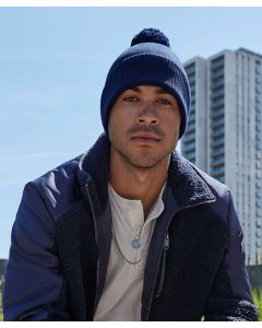 Beechfield Organic Cotton Snowstar® Beanie - Sustainable Winter Hat, Dual Style, Cuffed, Slouch, Ribbed Cuff