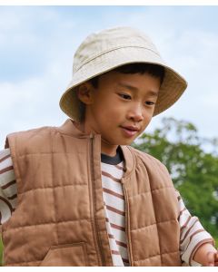 Beechfield Junior Vintage Bucket Hat – Washed Cotton Classic Style, Vintage Styling, Unisex Styling, Stitched Ventilation Eyelets