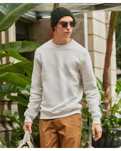 B&C Collection KING Crew Neck Cotton Sweatshirt - Side Seam Design, Halfmoon Detail