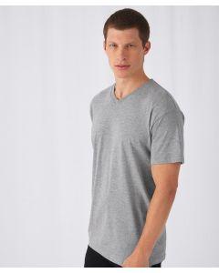 B&C Collection Men’s V-Neck T-Shirt – 100% Cotton Single Jersey, Short Sleeves