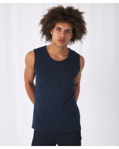 B&C Collection Men’s Tank Top – Deep Round Neck, Armholes with Piping, Sporty
