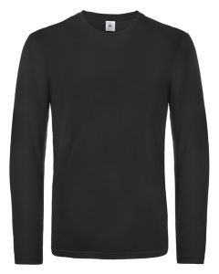 B&C Collection E190 Long Sleeve Cotton T-Shirt – Soft Feel, Thin Rib Collar