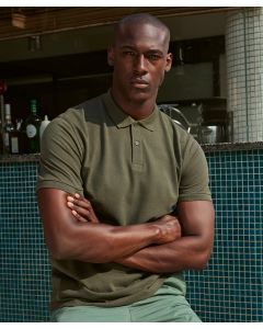 B&C Collection Men’s Polo Tee – 100% Organic Cotton, Perfect Sweat Technology