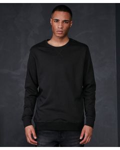 Build Your Brand Men’s Basic Crew Neck Sweatshirt – Long Sleeves, Comfy Fit, Rib Cuffs & Hem, Customisable