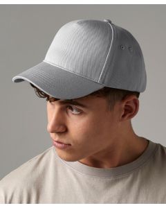 Beechfield Ultimate 5-Panel Cotton Cap – Lightweight Design, Pre-Curved Peak