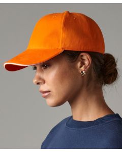 Beechfield Athleisure 6-Panel Cap – Contrast Peak, Mid-Profile Outdoor Wear